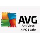 AVG AntiVirus 4 PC 1 Jahr