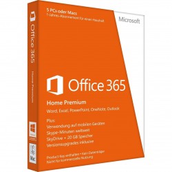 Microsoft Office 365 Home Premium 5PC o Mac 1-Jahr BOX-Vollversion