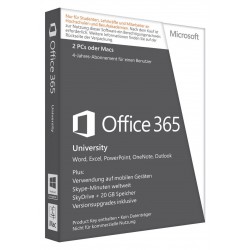 Microsoft Office 365 University 2PC und/oder Mac 4 Jahre SB-BOX-Version